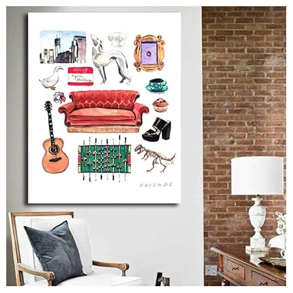 Amazon Com Dayanzai Friends Tv Show Collage Wallpaper Wall