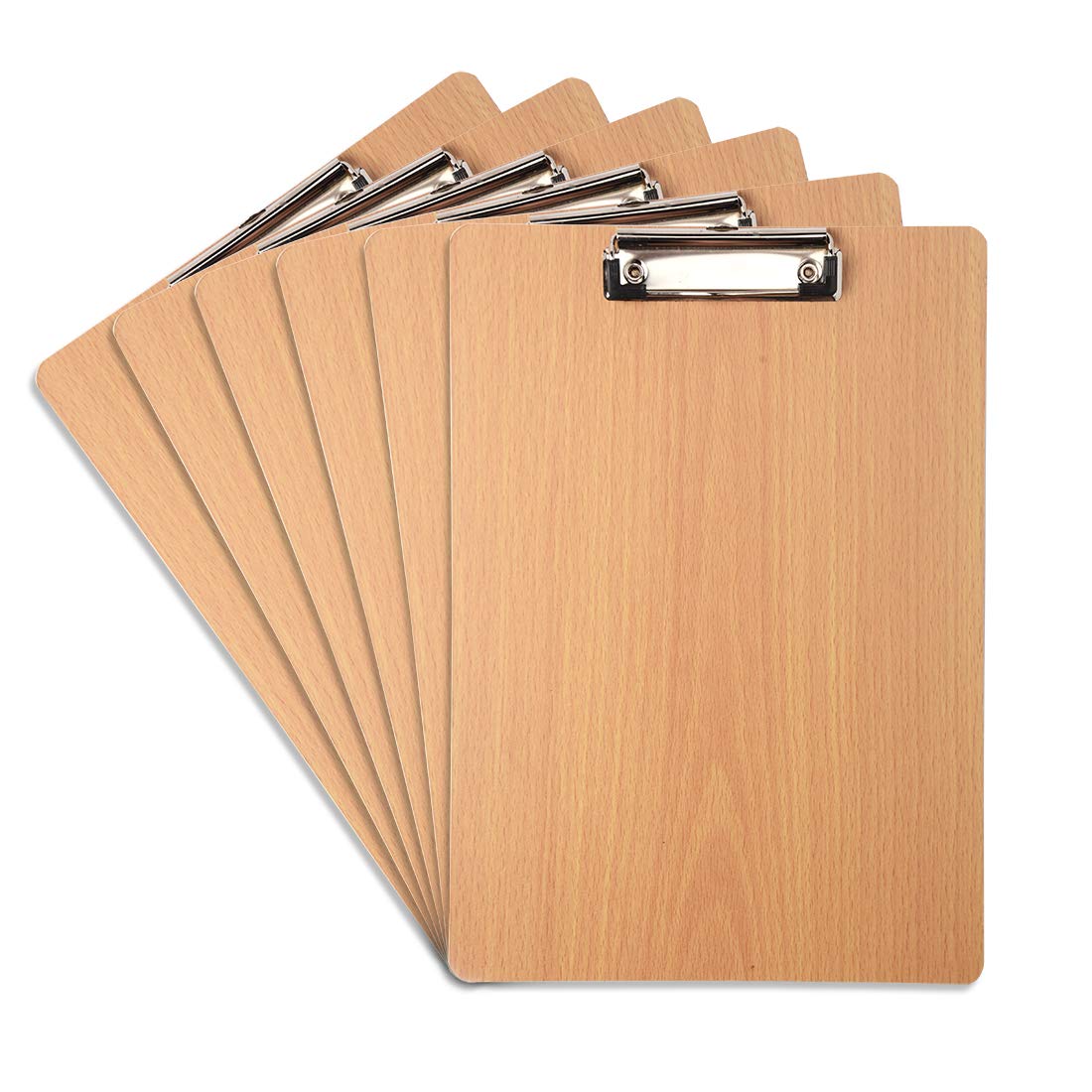 Tovee 6 Pack A4 Letter Size Hardboard Clipboards 9'' x 12.5'' with