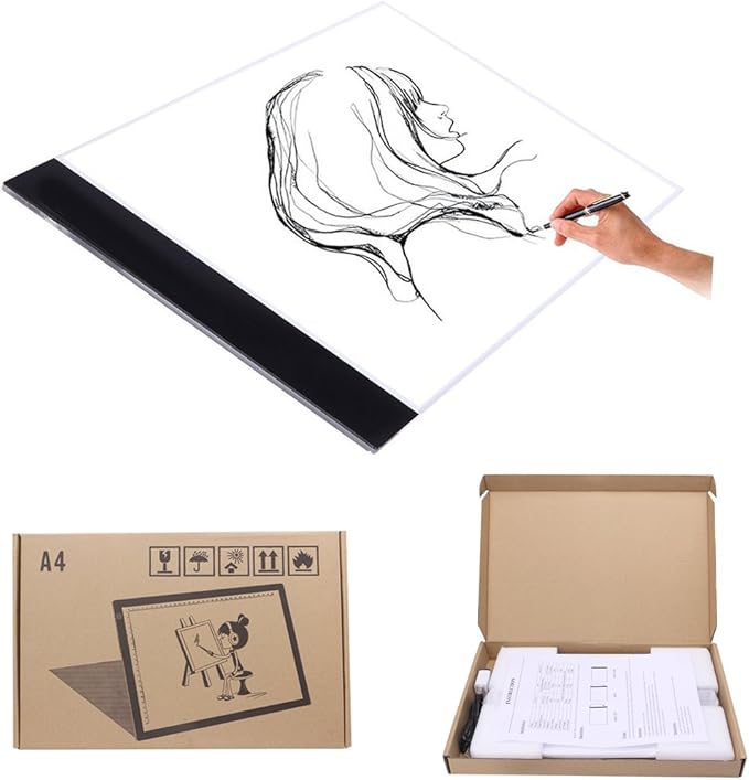 Arich A4 LED caja de luz Tracing Thin Light Pad Mesa de ...