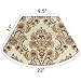 Grelucgo Set of 7 Wedge Place mats and Centerpieces Set for Round Tables, Khaki