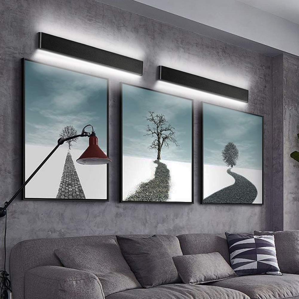 Ralbay 24W Vanity Lights Fixtures 27.9IN Natural White 4000K LED Bathroom Vanity Lights - Simple Make-Up Wall Light Wall Sconce Mirror Light Picture Front Lamp