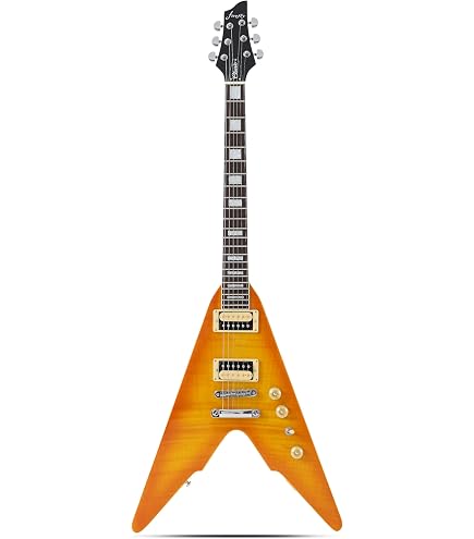 Amazon.com: Epiphone Inpsired by Gibson Custom 1958 Flying V, Aged