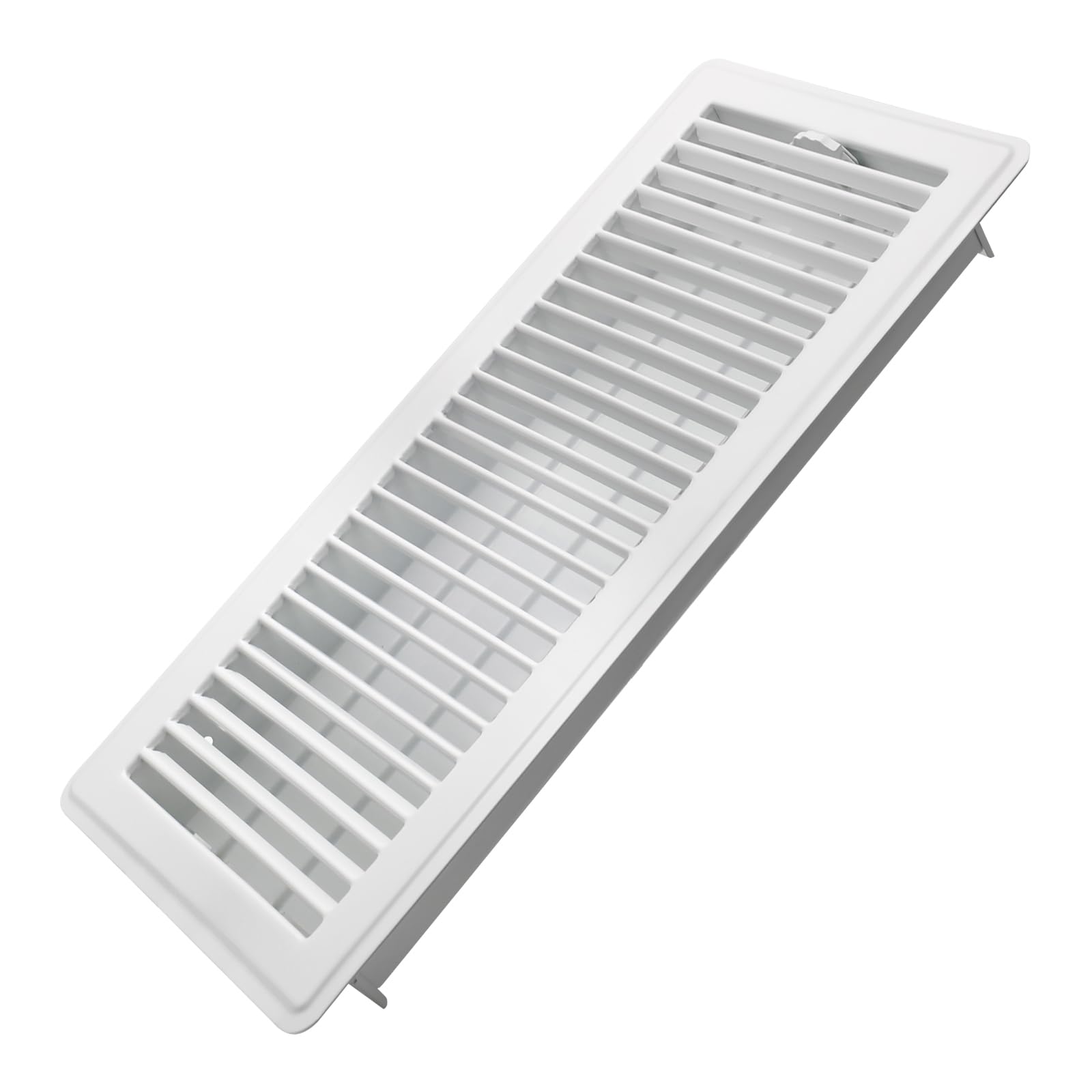 Photo 1 of Howeall 6x14 Inch Floor Vents Heavy Duty Floor Registers, Floor Air Vent Covers for Home Floor Wall Ceiling, Rust Proof Finish Registers Grilles & Vents - White