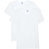 PETIT BATEAU Set of 2 Girl's Short Sleeves White Underwear/Undershirt Sizes 2-18 Style 15039 (Size 12 Style 15039)