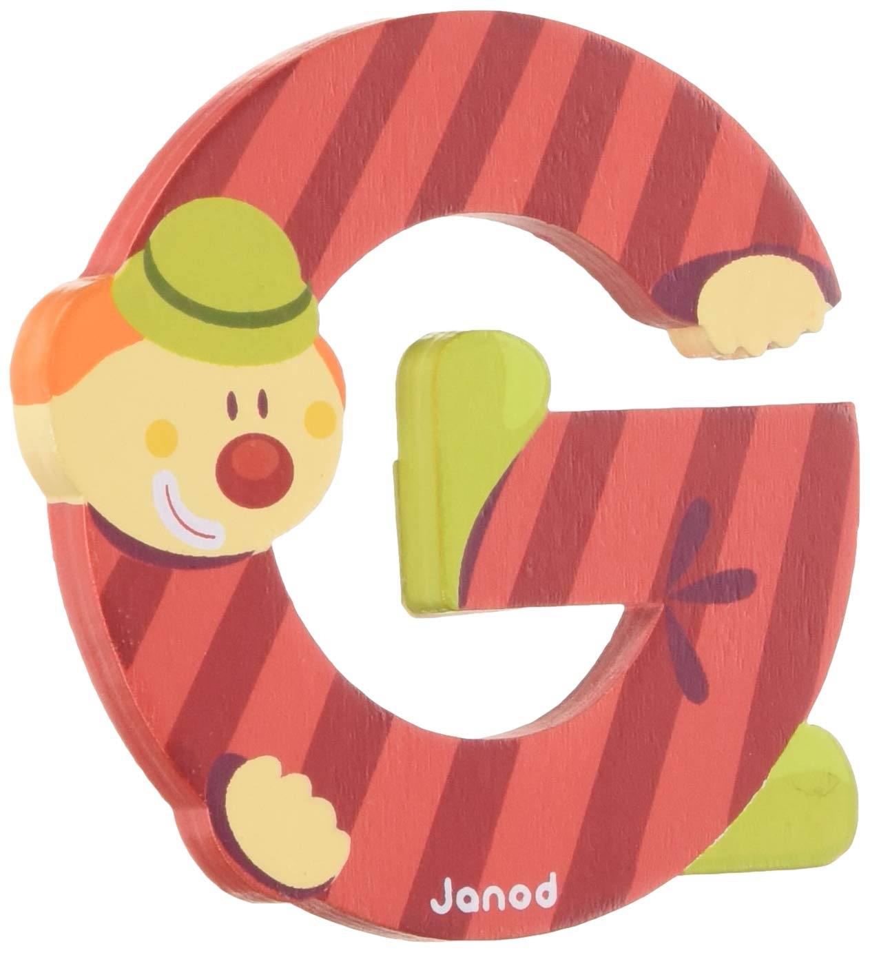 Janod J04548 G Party B004XS8GN8 Wooden Clown Letter, Multicolour, one Size