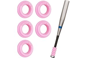 MIPREZT 5 Packs Baseball Bat Grip Choke Up Rings Choke Ring Baseball Softball Teeball Tball Bat Choke Up Ring Bat Knob Baseball Bat Accessories