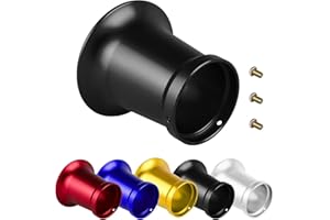 Amavoler 50mm Carburetor Air Filter Trumpet Velocity Stack Funnel CNC Alloy Parts Fit for PE VM 21mm,24mm,26mm,28mm,30mm, for Honda Yamaha Kawasaki ATV Dirt Bike Carb Intake Wind Horn Cup. (black)
