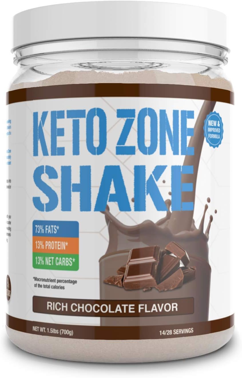 Keto Zone® Shake | Chocolate Flavor | 700 Grams | Complete Keto Meal Powder