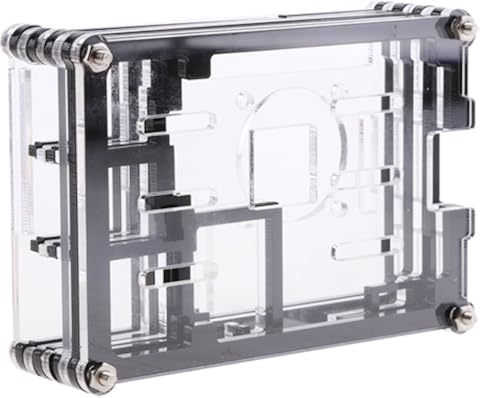 H HILABEE Caja De Caja Transparente para - Negro