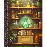 Vintage Apothecary Composition Notebook College Ruled: Vintage Apothecary Flasks Illustration | Classic Composition Notebook for Writing and ... for College Students, School and Work.