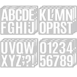 15 Sheets Large Self Adhesive Vinyl Letters Numbers