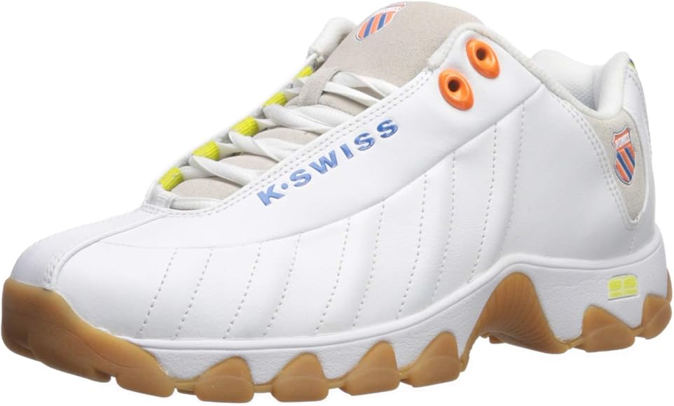 blue and orange k swiss
