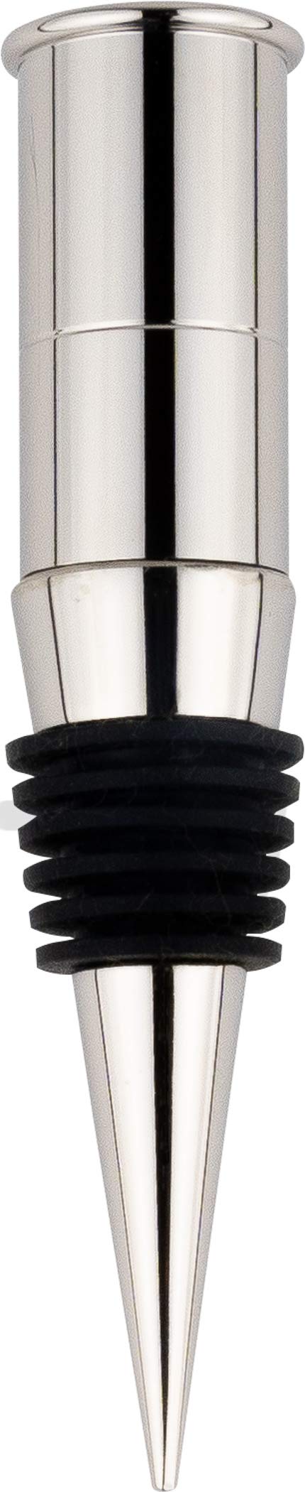 JACK PYKE Cartridge Wine Bottle Stopper 11cm – Polished Metal, Reusable Wine Cork for Wine, Champagne & Prosecco – Fits Most Bottles, Presentation Box Included – Unique Country Style Gift