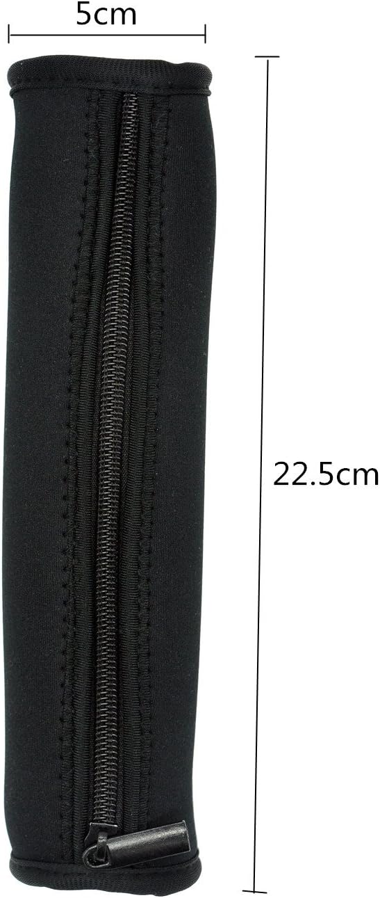 Case Wonder Pencil Case, Student Neoprene Pencil Pen Bag Holder Bag Pouch -Washable and Durable (Black) - Image 4