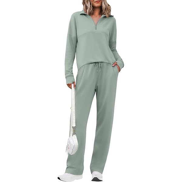 PINSPARK Joggingpak voor dames, trainingspak, halve ritssluiting, tweedelig, trainingspak, lange mouwen, outfit, vrijetijdspak, effen joggingpak, sportpak, zwart, XL