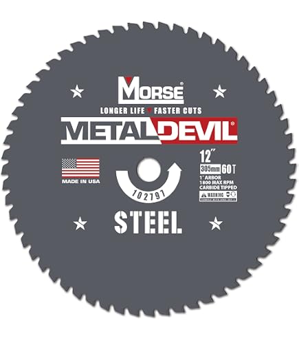 Amazon.com: Morse Metal Devil CSM1280FNFC, Circular Saw Blade