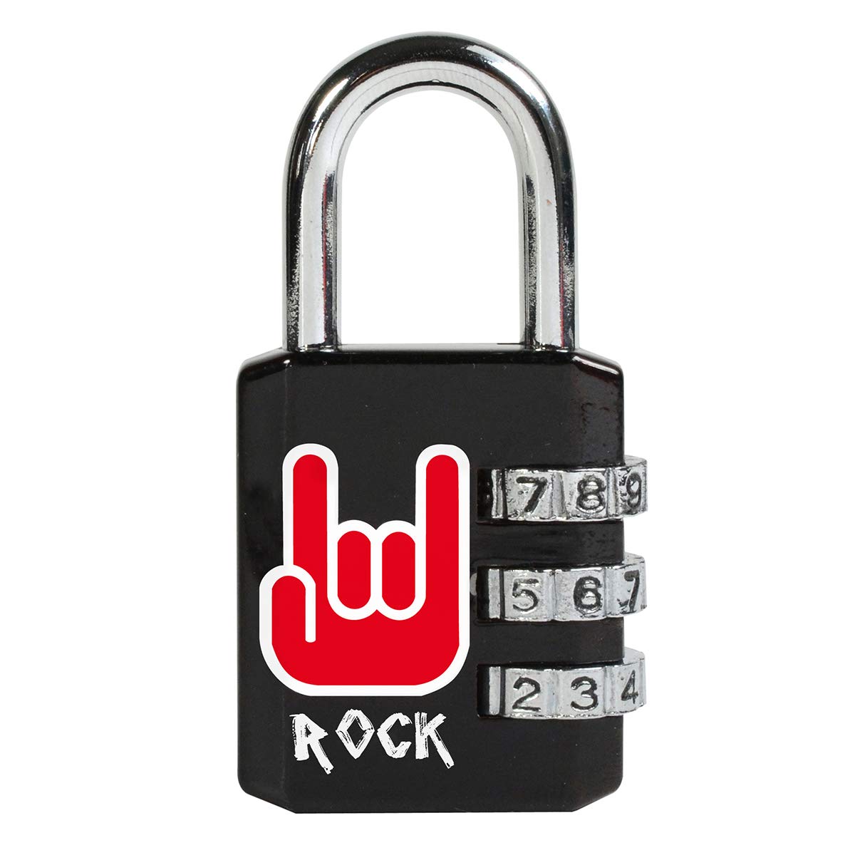 Master Lock 1509EURDROCK Rock Combination Lock 6.2 x 3.2 x 1.4 cm Black and Red