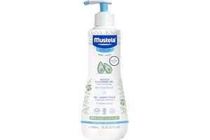 Mustela Baby Gentle Cleansing Gel - Baby Hair & Body Wash - with Natural Avocado fortified with Vitamin B5 - Biodegradable Formula & Tear-Free - 1 or 2-Pack - Various Sizes