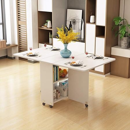 Weholy Table Pliante Maison Petit Appartement Rectangulaire Simple
