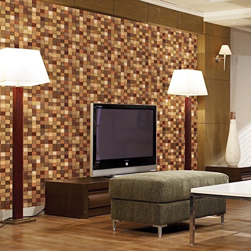 image for Magic-fix Peel & Stick Slice Wood Panel Backsplash Scrap Wood Contact 