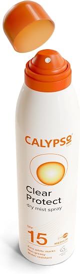 Calypso Clear Protect SPF15 Dry Mist Spray 175ml Water Resistant view 5
