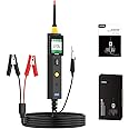 AUTOOL Automotive Circuit Tester Power Circuit Probe Tester Test Light Breaker Finder 0-70V AC DC Voltage Tester for 12V 24V Vehicle, with Voltmeter&Illumination, Component Activation/Continuity Test