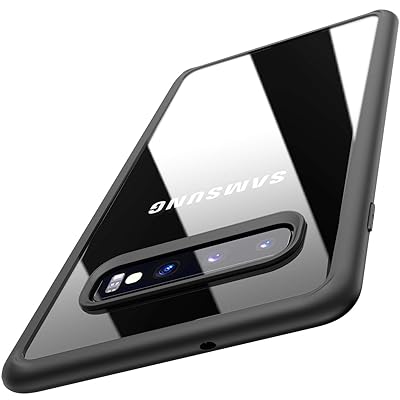 TOZO para Samsung Galaxy S10 Case 6.1 Inch ( 2019 ) Acabado mate híbrido suave Acabado transparente trasero Panel ultradelgado [ Ajuste delgado delgado ] Cubierta para Samsung Galaxy S10 con [ Borde negro ]