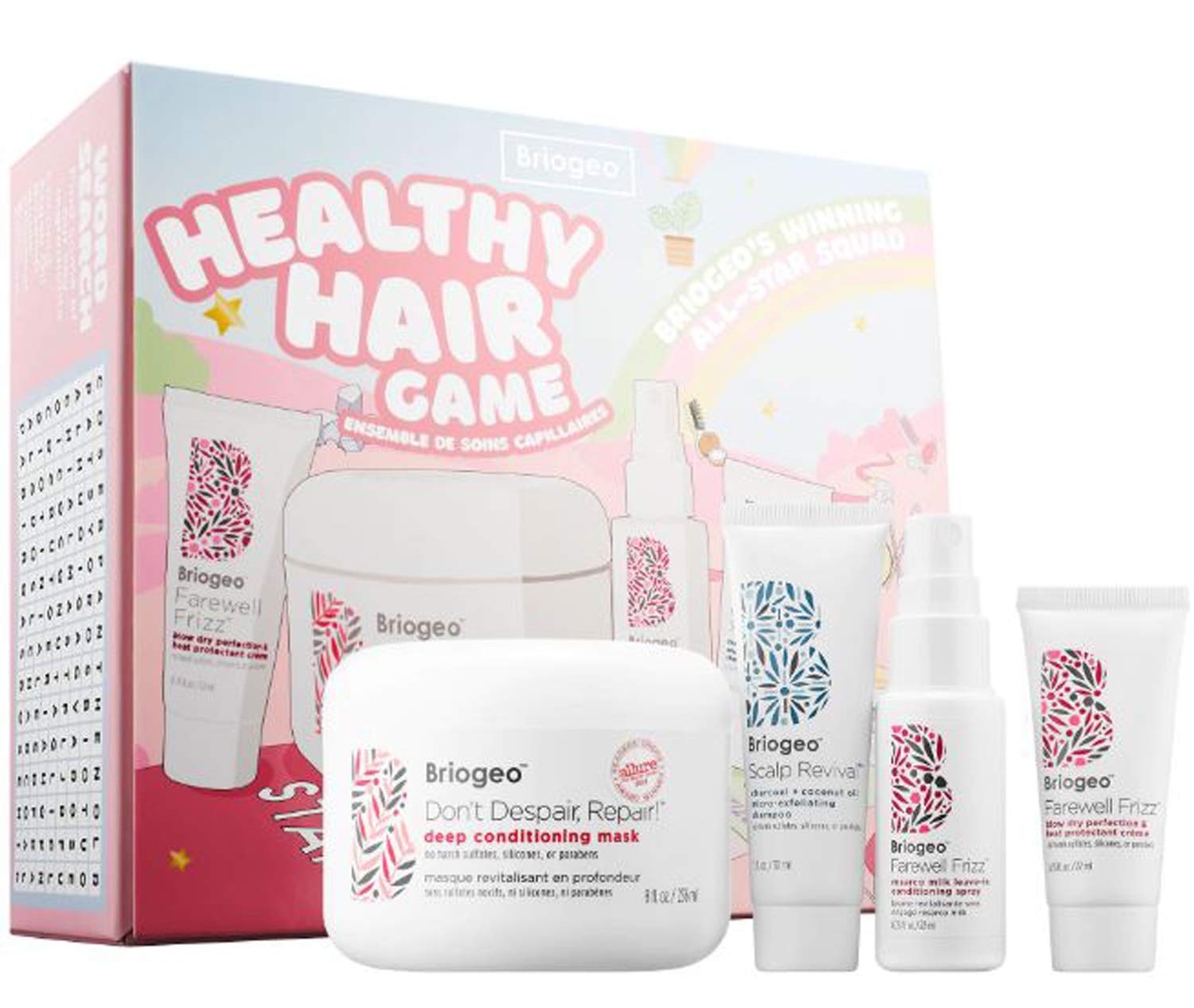 Amazon Com Briogeo Healthy Hair Game Kit Includes Hair Mask Shampoo Leave In Conditioning Spray And Hair Protection Cream Heat Protection Fight Frizz Hydrates Vegan Cruelty Free And Gluten Free Beauty