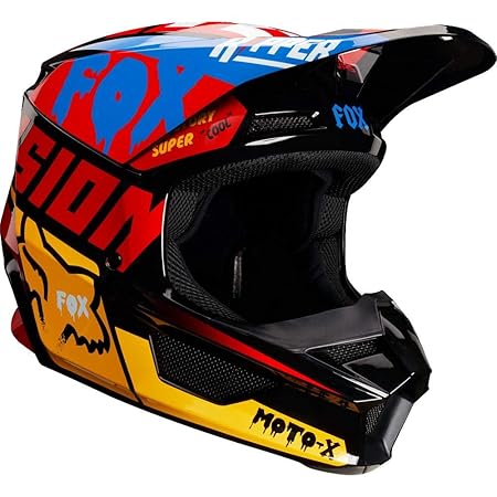 Fox Helm V1 Czar - Schwarz/Gelb