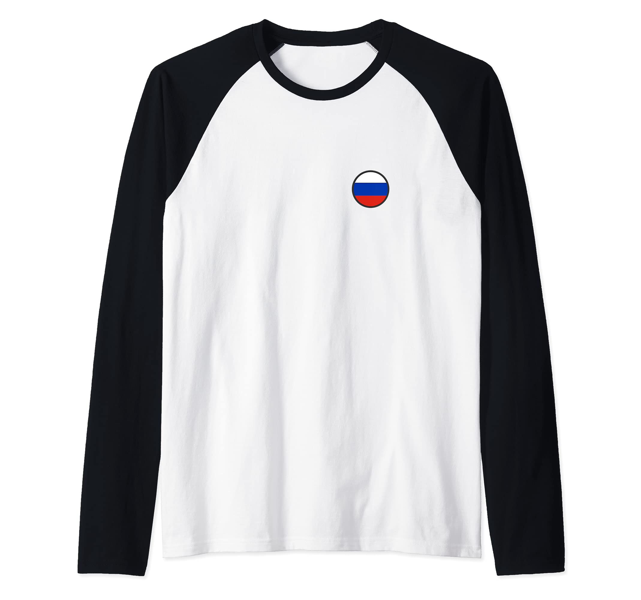 Flag Russia Raglan Baseball Tee