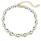 Dainty Gold Bracelets for Women Trendy Evil Eye