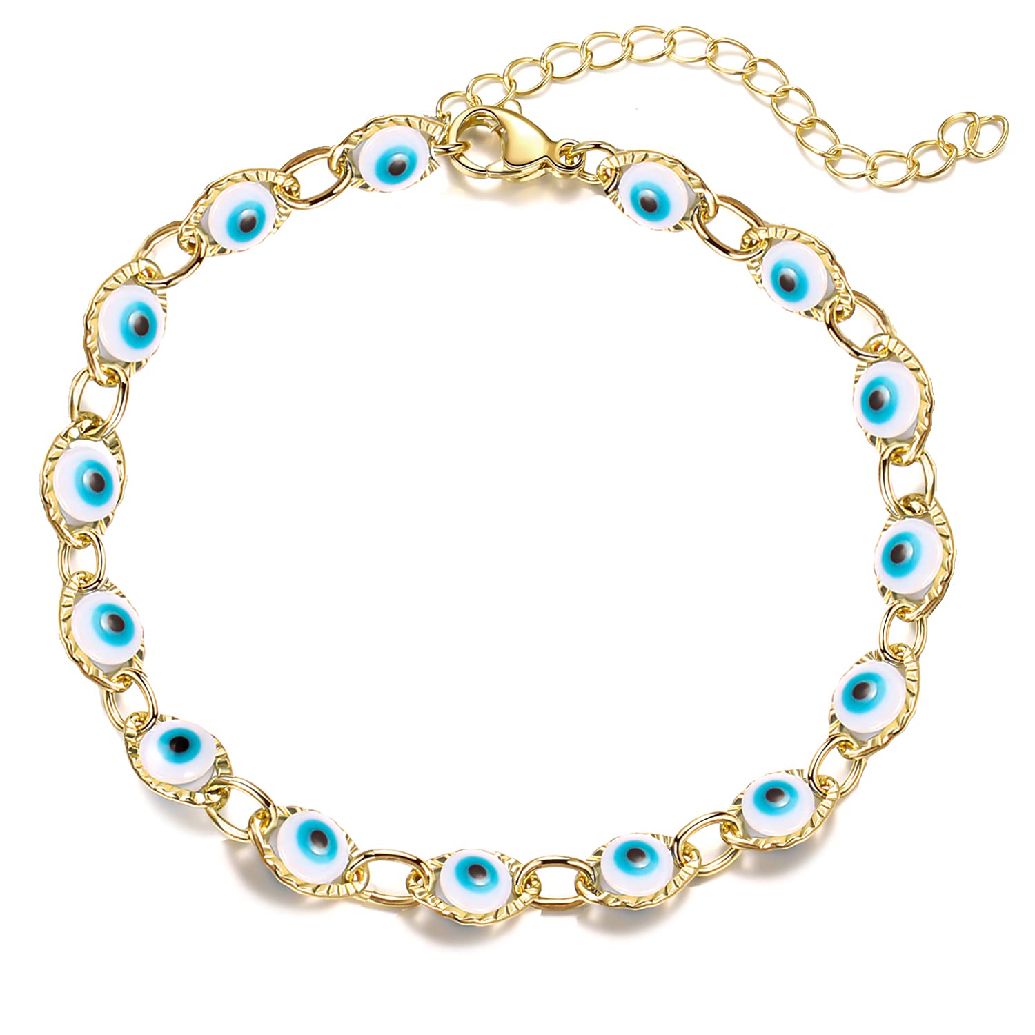 Dainty Gold Bracelets for Women Trendy Evil Eye