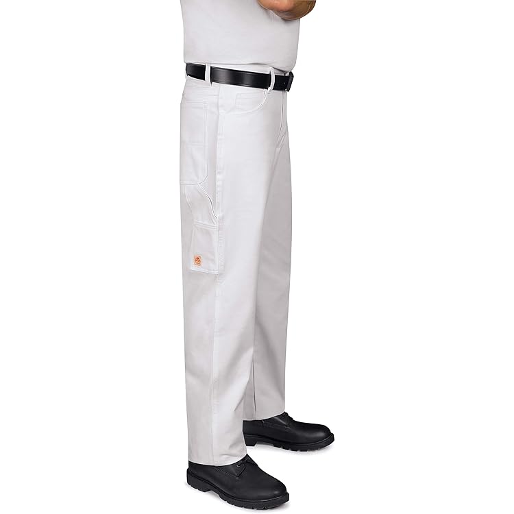 Dickies Men's Painter's Utility Pant Relaxed Fit, White, 32W x 34L