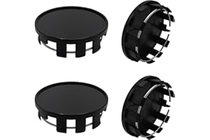Sylvil 4PCS Wheel Center Caps, Snap-in Plastic Wheel Center Hub Cap Cover, Car Rim Hub Caps with 2.13 Inch (54mm) Outer Diame