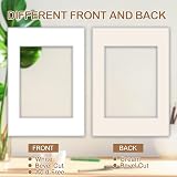 WSICSE 20 Pack White A4 Picture Mounts 8x6 inch Inner 7.9x5.9 Frame Mats view 5