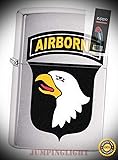 29185 US Army 101st Airborne-Eagle Brushed Chrome