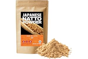 BAYU STORE Japanese Natto Fermented Soybean Powder, 1.76 oz (50g), Freeze-Dried, Vitamin K, Probiotic, Prebiotic, Low Sodium, Non-GMO, Vegan
