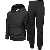 Arshiner 2 Piece Outfit Boys Pullover Hoodies Sweatshirt Suit For Kids Tracksuit Set