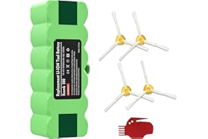 JUNWOOD Upgrade 6.4Ah 14.4V Lithium Ion Battery Replacement for iRobot Roomba R3 500 600 700 800 900 Series 510 531 535 540 550 552 560 570 580 595 620 650 660 760 770 780 790 Vacuum Cleaner Battery