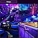 Escolite 33ft LED UV Black Light Strip Kit, 600 Units UV Lamp Beads, 12V Flexible Blacklight Fixtures, 10M LED Black Light Ribbon, Non-Waterproof for Indoor DanceParty, Body Paint,Fluorescent, Bedroom