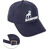 Desert Cactus Samford University Baseball Hat Bulldogs Brimmed Embroidered Hats Cap Adjustable Cloth Strap Adult (Style 1) Blue