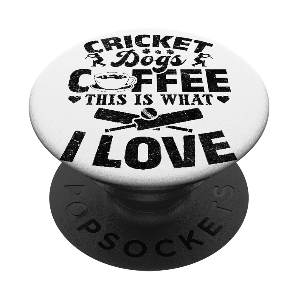 Cricket Dogs Coffee This Is What I Love - Cricket Player PopSockets Swappable PopGrip