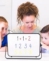Nicpro Dry Erase Small Whiteboard A4 Double Sided Magnetic with Stand 21x30cm view 7