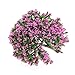 Techinal 1Pcs Artificial Mini Trees, Miniatures Pink Flower Tree for Fairy Garden Dollhose DIY Decor