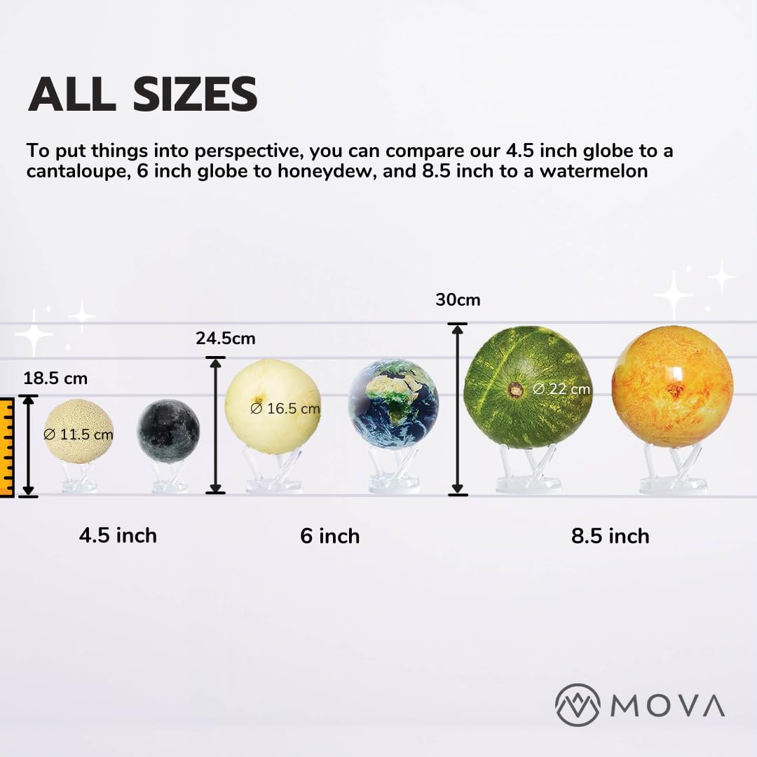 Mua MOVA グローブ l 地球儀 l 世界地図シリーズ 黒銀 4.5インチ l 
