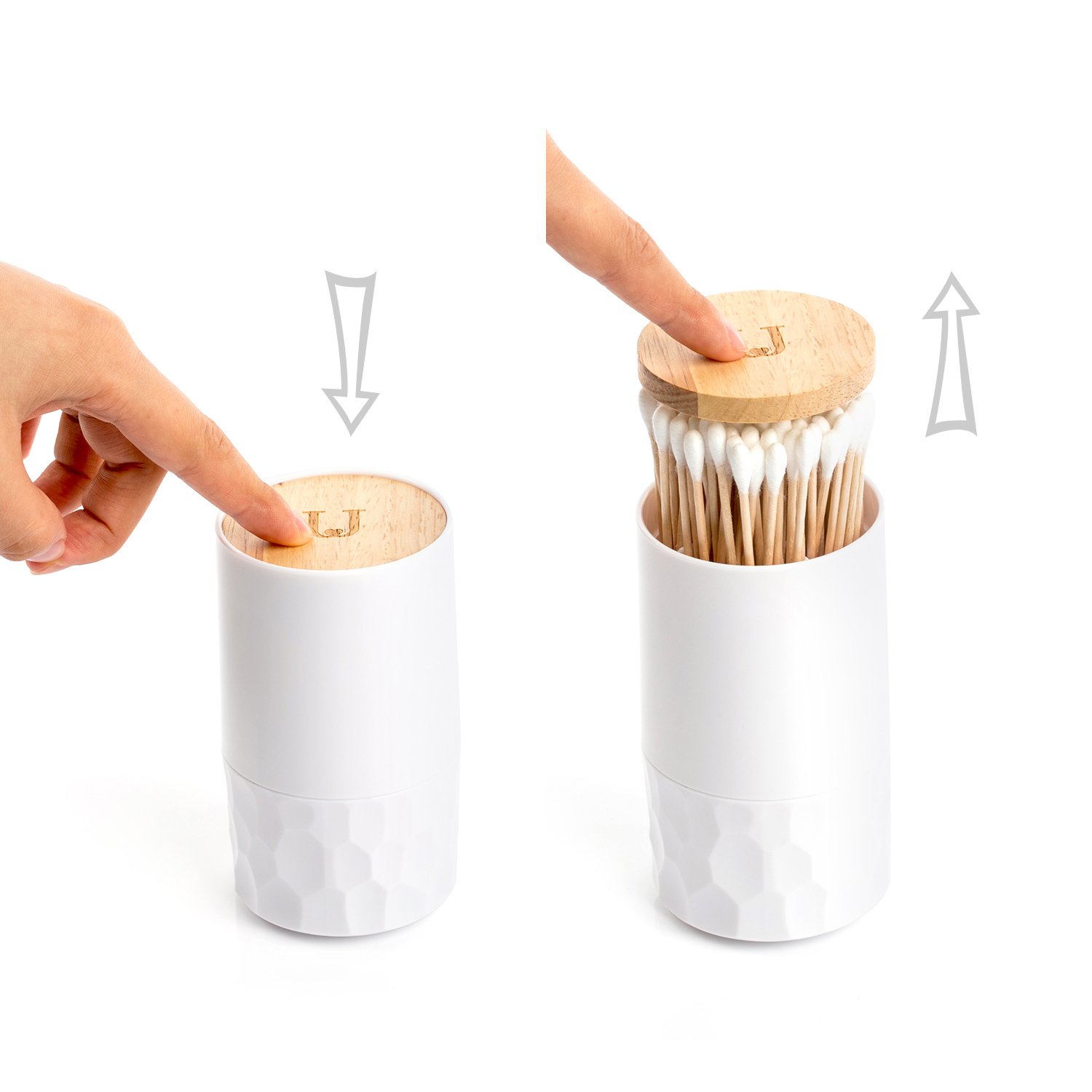 JORDAN & JUDY Automatic Popup Cotton Swabs Toothpick Holder LAVORIST