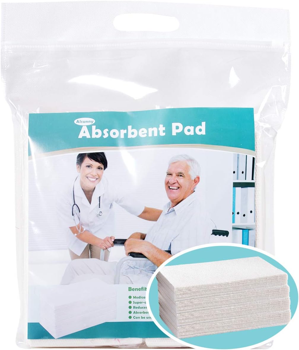 Gelling Absorbent Pads for Commode Liners,Disposable Super-Absorbent Pads for Bedside Commode Bags, Economic Pack, Universal Fit (68 Count): Health & Personal Care