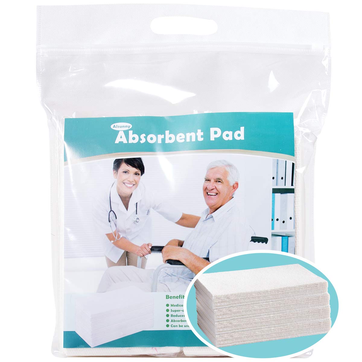 Gelling Absorbent Pads for Commode Liners,Disposable SuperAbsorbent