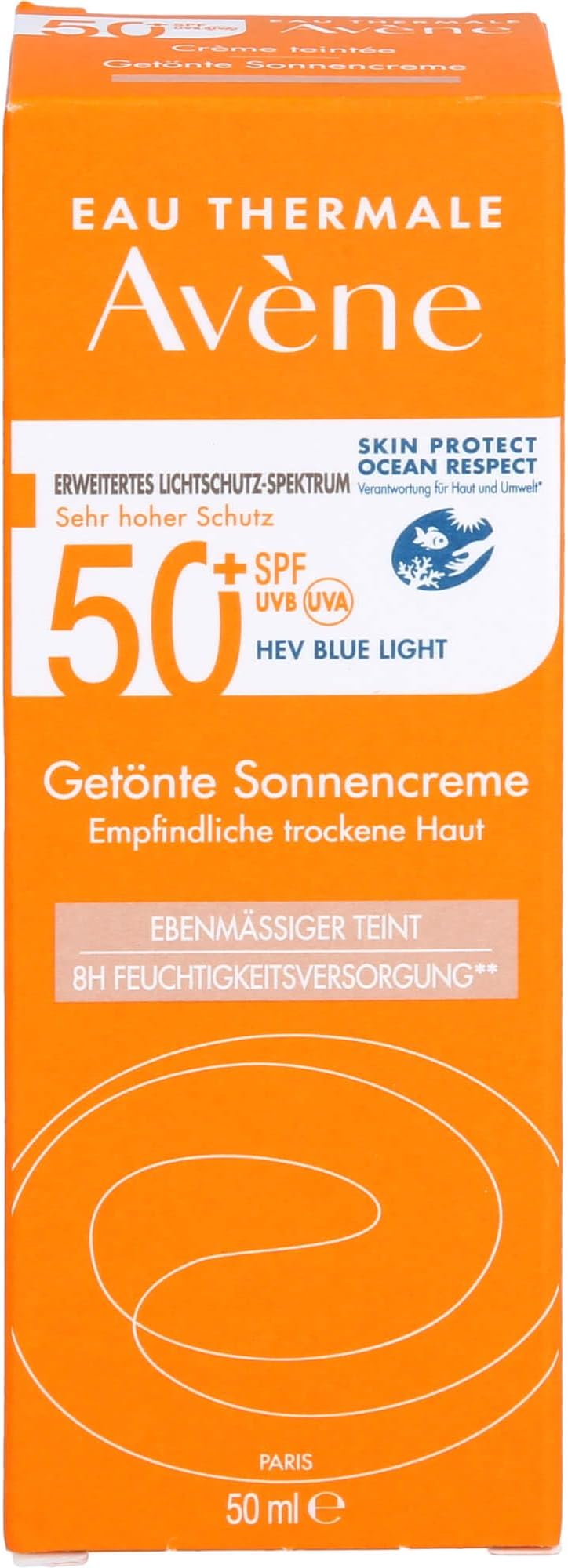 AVENE SPF 50+ Tinted Sunscreen for Dry Sensitive Skin 50 ml TriAsorB