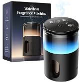 Pmsusoow Waterless Essential Oil Diffuser: 9-Color LED for Home | Portable Scent Diffuser - No Water No Heat For Pure Aroma - 48H Battery 3 Mist Levels &amp; 4 Timers for Car Office
